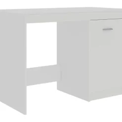 vidaXL Bureau Blanc 100x50x76 cm Aggloméré