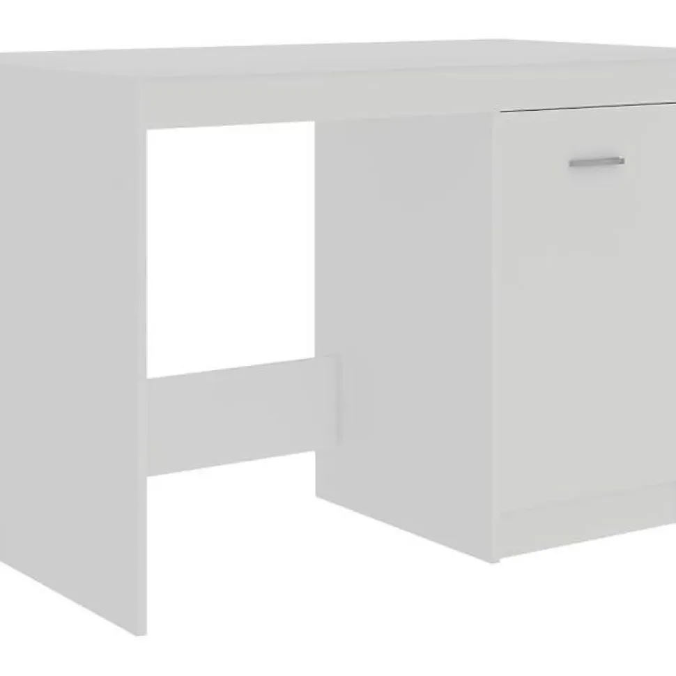 vidaXL Bureau Blanc 100x50x76 cm Aggloméré