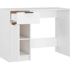 vidaXL Bureau Blanc 100x50x75 cm Bois d'ingénierie 811493