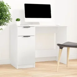 vidaXL Bureau Blanc 100x50x75 cm Bois d'ingénierie 811493