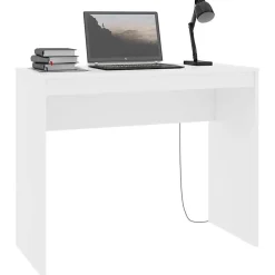 vidaXL Bureau Blanc 90x40x72 cm Bois d'ingénierie 800378