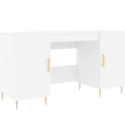 vidaXL Bureau blanc 140x50x75 cm bois d'ingénierie 829532