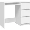 vidaXL Bureau Blanc 90x45x76 cm Aggloméré
