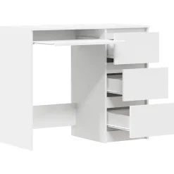 vidaXL Bureau Blanc 90x45x76 cm Aggloméré