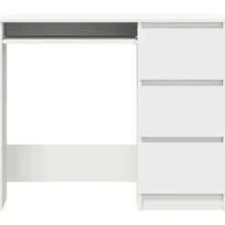 vidaXL Bureau Blanc 90x45x76 cm Aggloméré