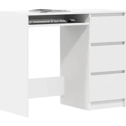 vidaXL Bureau Blanc 90x45x76 cm Aggloméré