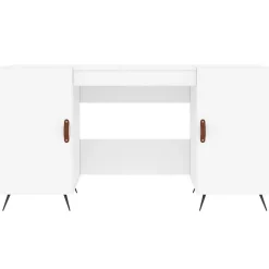 vidaXL Bureau blanc 140x50x75 cm bois d'ingénierie 829516
