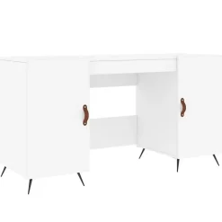 vidaXL Bureau blanc 140x50x75 cm bois d'ingénierie 829516