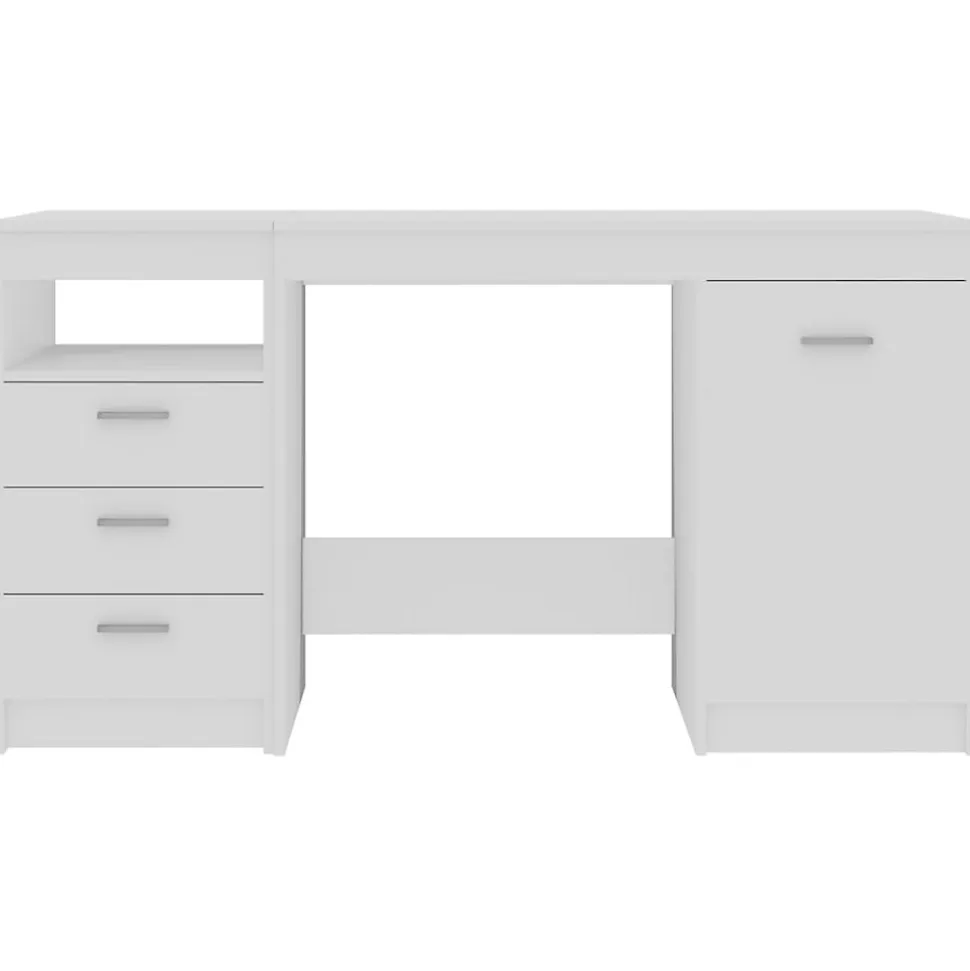 vidaXL Bureau Blanc 140x50x76 cm Aggloméré