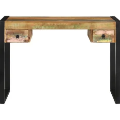 vidaXL Bureau Bois de récupération massif