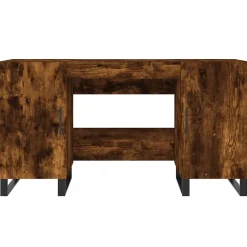 vidaXL Bureau chêne fumé 140x50x75 cm bois d'ingénierie 829577