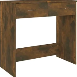 vidaXL Bureau Chêne fumé 80x40x75 cm Bois d'ingénierie 815474
