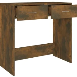 vidaXL Bureau Chêne fumé 80x40x75 cm Bois d'ingénierie 815474