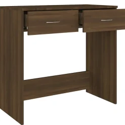 vidaXL Bureau Chêne marron 80x40x75 cm Bois d'ingénierie 815476