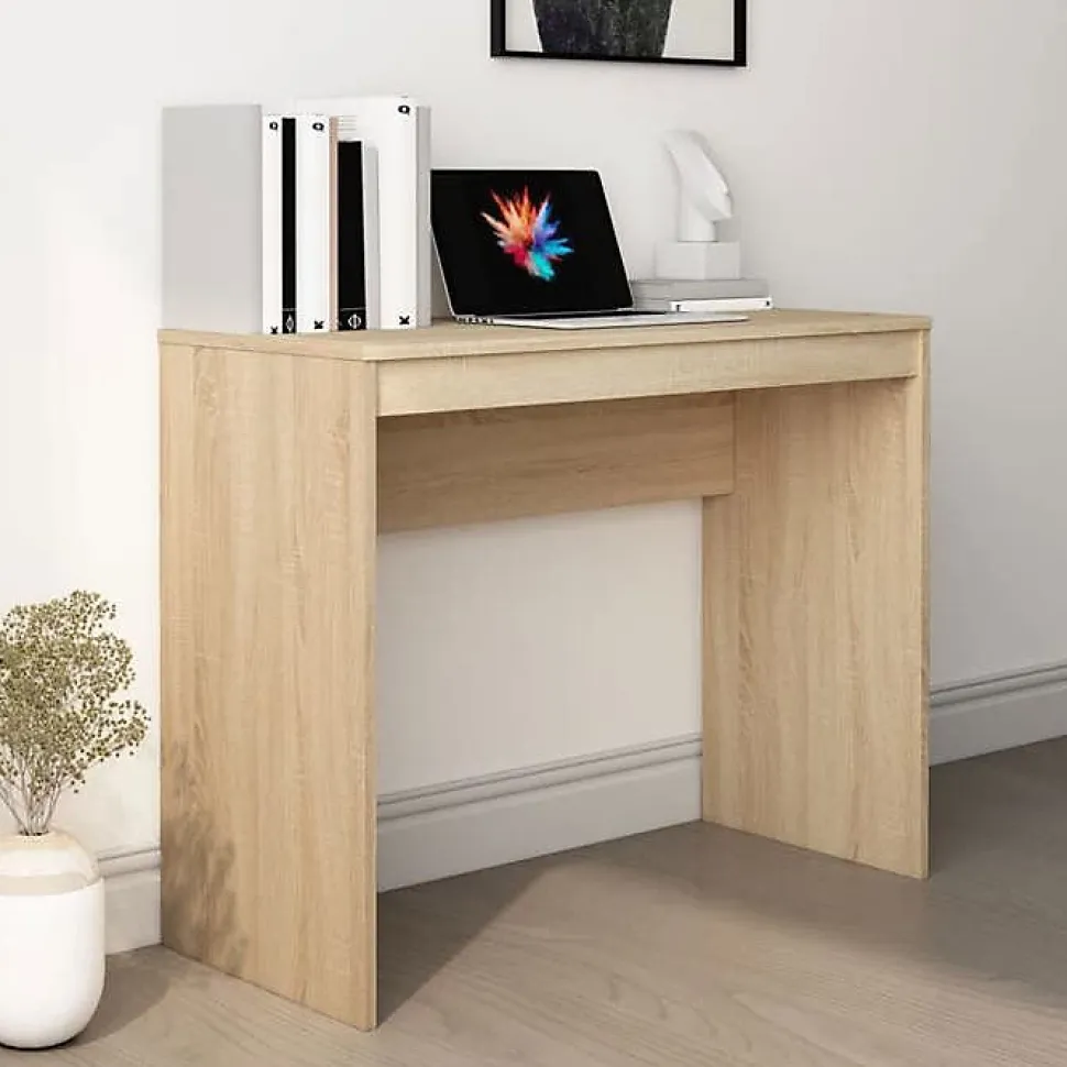 vidaXL Bureau Chêne sonoma 90x40x72 cm Bois d'ingénierie 800381