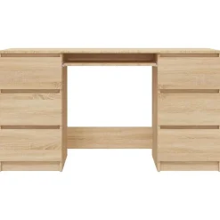 vidaXL Bureau Chêne sonoma 140x50x77 cm Aggloméré