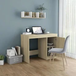 vidaXL Bureau Chêne sonoma 100x50x76 cm Aggloméré