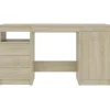 vidaXL Bureau Chêne sonoma 140x50x76 cm Aggloméré