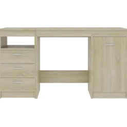 vidaXL Bureau Chêne sonoma 140x50x76 cm Aggloméré