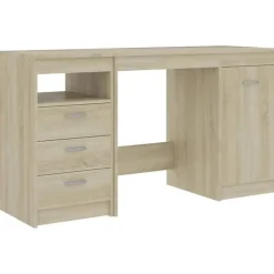 vidaXL Bureau Chêne sonoma 140x50x76 cm Aggloméré