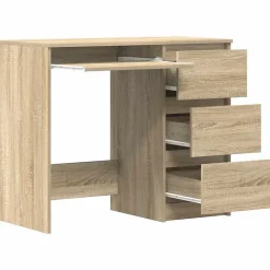 vidaXL Bureau Chêne sonoma 90x45x76 cm Aggloméré 801376