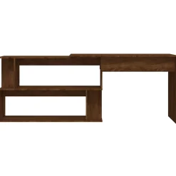 vidaXL Bureau d'angle Chêne marron 200x50x76 cm Bois d'ingénierie 815425