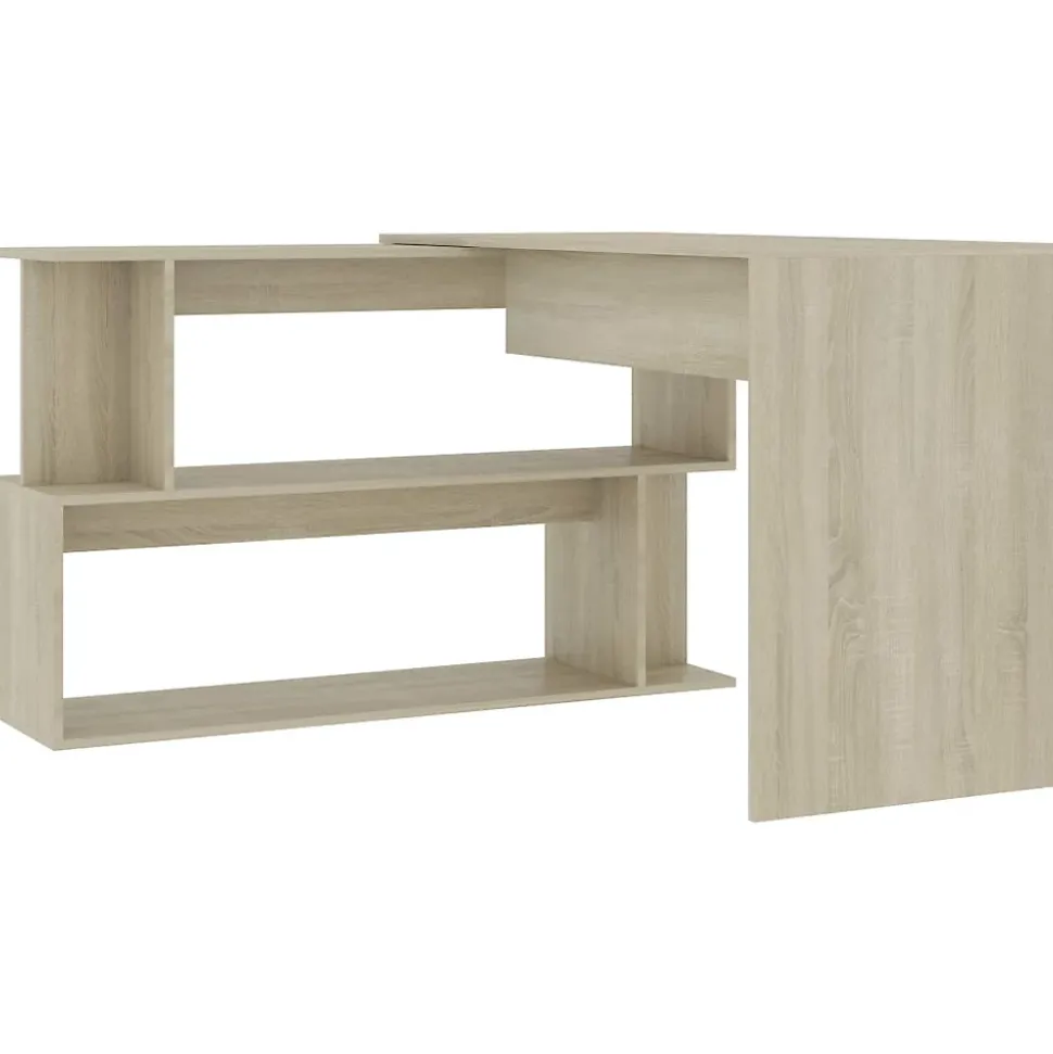 vidaXL Bureau d'angle Chêne sonoma 200x50x76 cm Aggloméré