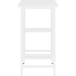 vidaXL Bureau d'ordinateur Blanc 80x40x72 cm MDF et métal
