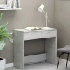vidaXL Bureau Gris béton 80x40x75 cm Aggloméré
