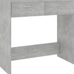 vidaXL Bureau Gris béton 80x40x75 cm Aggloméré
