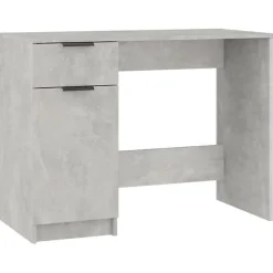 vidaXL Bureau Gris béton 100x50x75 cm Bois d'ingénierie 811497