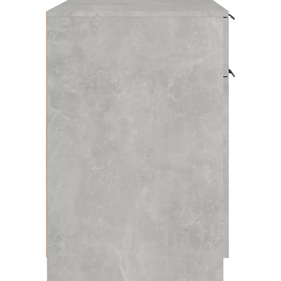 vidaXL Bureau Gris béton 100x50x75 cm Bois d'ingénierie 811497