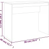 vidaXL Bureau Gris béton 90x40x72 cm Bois d'ingénierie 800382