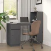 vidaXL Bureau Gris 110x53x117 cm Bois massif de pin 814511