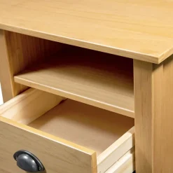 vidaXL Bureau Hill avec 3 tiroirs 120x50x74 cm Pin solide 288995