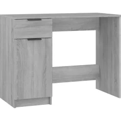 vidaXL Bureau Sonoma gris 100x50x75 cm Bois d'ingénierie 817127