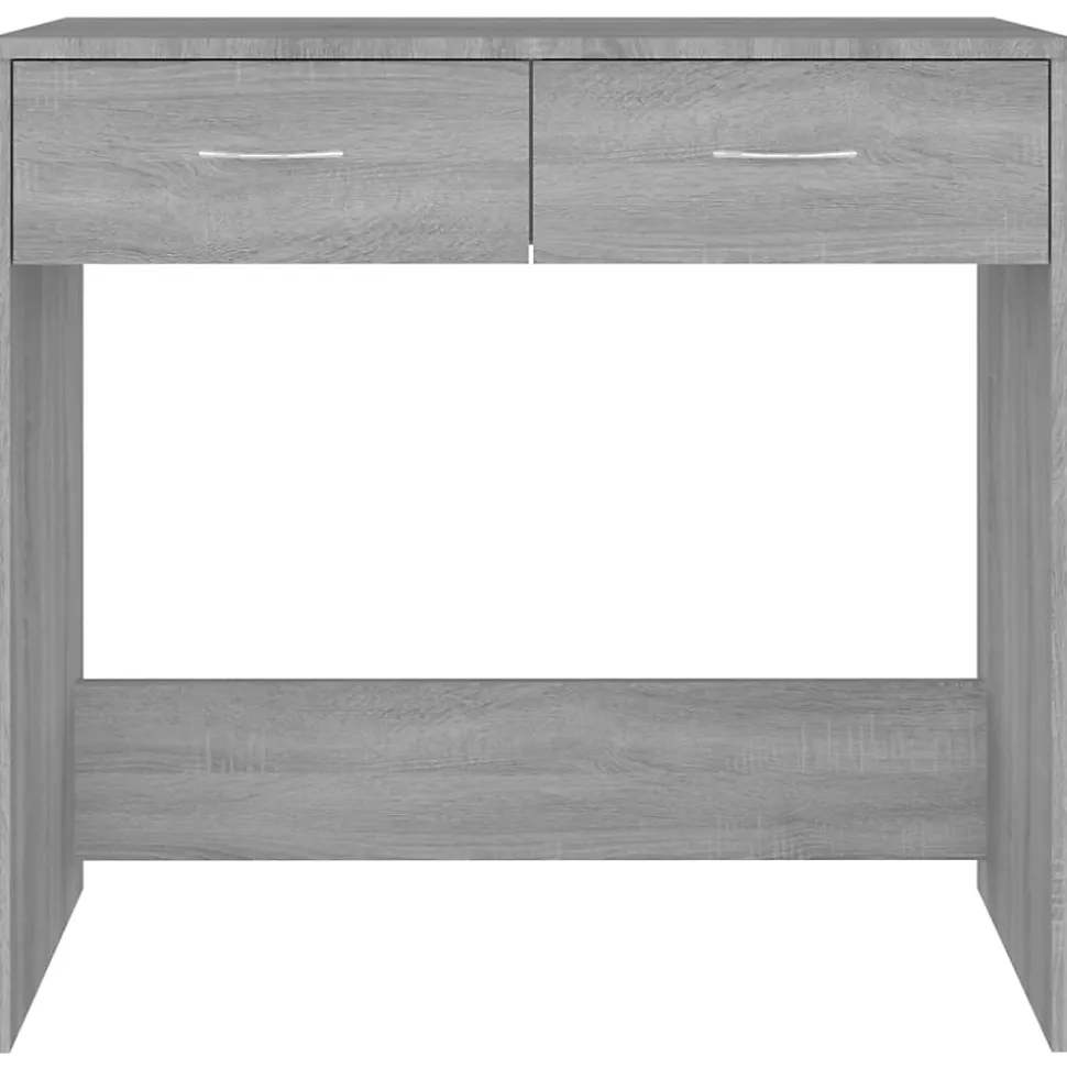 vidaXL Bureau Sonoma gris 80x40x75 cm Bois d'ingénierie 815475