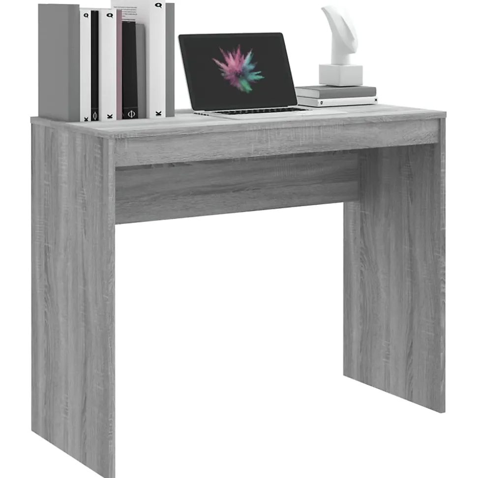 vidaXL Bureau Sonoma gris 90x40x72 cm Bois d'ingénierie 815304