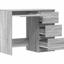 vidaXL Bureau Sonoma gris 90x45x76 cm Bois d'ingénierie 815508