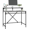 vidaXL Bureau sonoma gris 100x50x90 cm bois d'ingénierie et fer 826702