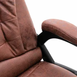 vidaXL Chaise de bureau de massage marron clair similicuir daim 20579