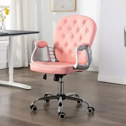 vidaXL Chaise de Bureau Pivotante Fauteuil de Bureau Siège d'Ordinateur Salon Chambre d'Etude Maison Intérieur Hauteur 289361