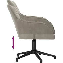 vidaXL Chaise Pivotante de Bureau Chaise d'Ordinateur Fauteuil Pivotant de Bureau Siège de Bureau Meuble de Bureau Intérieur 34485