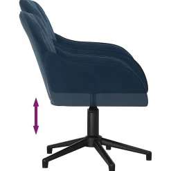 vidaXL Chaise Pivotante de Bureau Chaise d'Ordinateur Fauteuil Pivotant de Bureau Siège de Bureau Meuble de Bureau Intérieur 34485