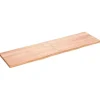 vidaXL Comptoir de salle de bain marron clair 180x50x4 cm bois traité 3156165
