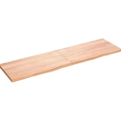vidaXL Comptoir de salle de bain marron clair 180x50x4 cm bois traité 3156165