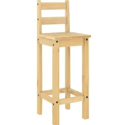 vidaXL Ensemble de bar 3 pcs Bois de pin massif, ensemble de pub, ensemble de meubles, tabouret de bar en bois, ensemble de 400569