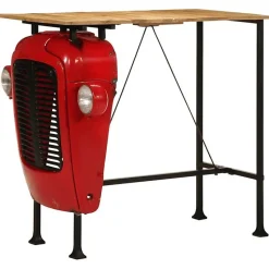 vidaXL Ensemble de bar 5 pcs bois de manguier massif, ensemble de pub, ensemble de meubles, tabouret de bar en bois, 4009369