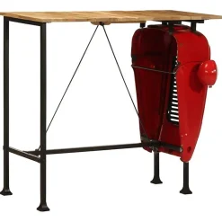 vidaXL Ensemble de bar 5 pcs bois de manguier massif, ensemble de pub, ensemble de meubles, tabouret de bar en bois, 4009369
