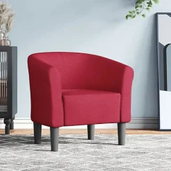 vidaXL Fauteuil Cabriolet, Chaise avec Accoudoirs, Canapé avec Dossier, Siège Rembourré, Meuble de Salon Chambre Bureau, 356427